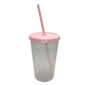 Vaso Glitter con Sorbete 500 cc x 60 Unidades