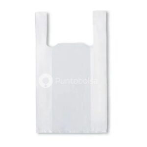 Bolsa camiseta blanca reforzada 60 x 80
