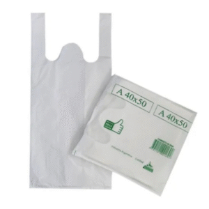 Bolsa Camiseta Blanca Reforzada 40 x 50 cm