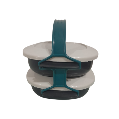 Lunchera con 2 Contenedores y Zuncho 18 x 18 cm - Image 2