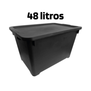 Caja Organizadora 48 Litros con Traba y Ruedas
