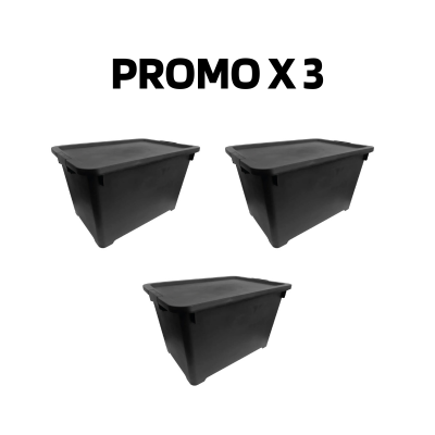 Caja Organizadora 48 Litros con Traba y Ruedas - Image 3