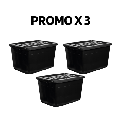 Caja Organizadora 65 Litros con Traba y Ruedas - Image 2