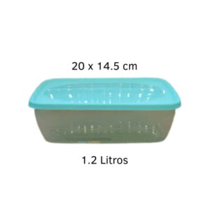 Hermético Rectangular 1.2 Litros con Tapa