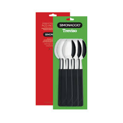 Cucharas Simonaggio Treviso x 12 Mango Negro