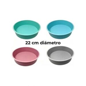 Molde de silicona redondo de 22 cm de diámetro para torta Bazar Directo